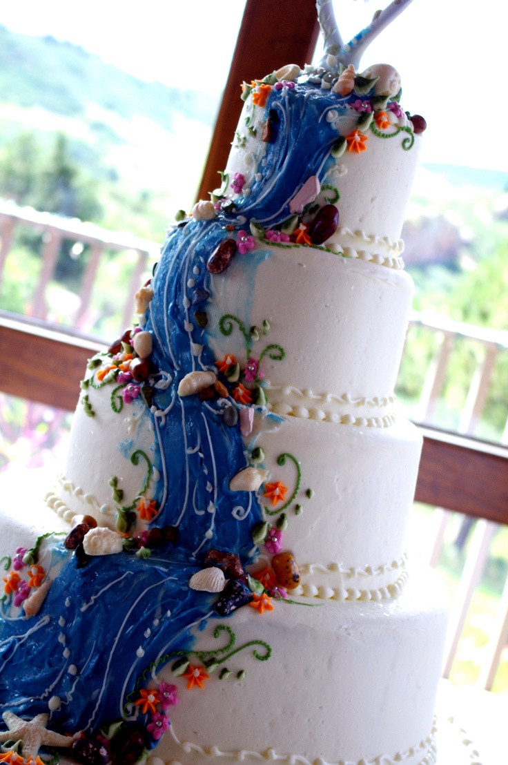 Waterfall Wedding Cakes
 Waterfall cake Favorite Places & Spaces