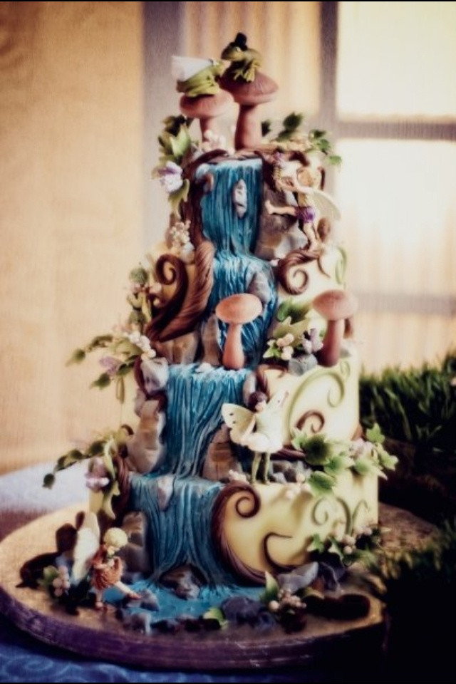 Waterfall Wedding Cakes
 70 best wedding cakes images on Pinterest