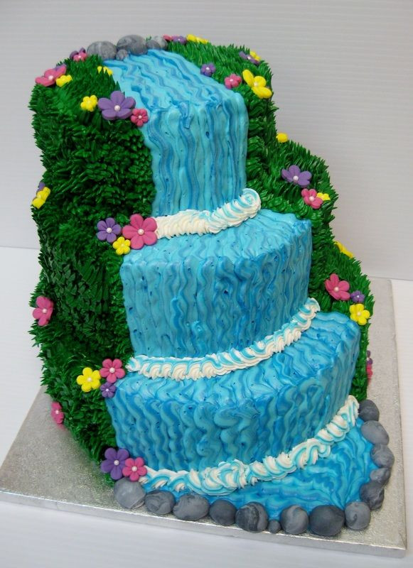 Waterfalls Wedding Cakes
 Waterfall cake Cakes Pinterest