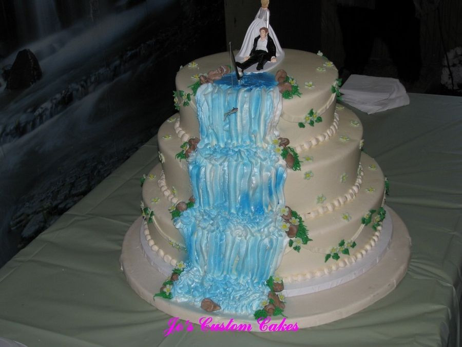 Waterfalls Wedding Cakes
 Waterfall Theme Wedding