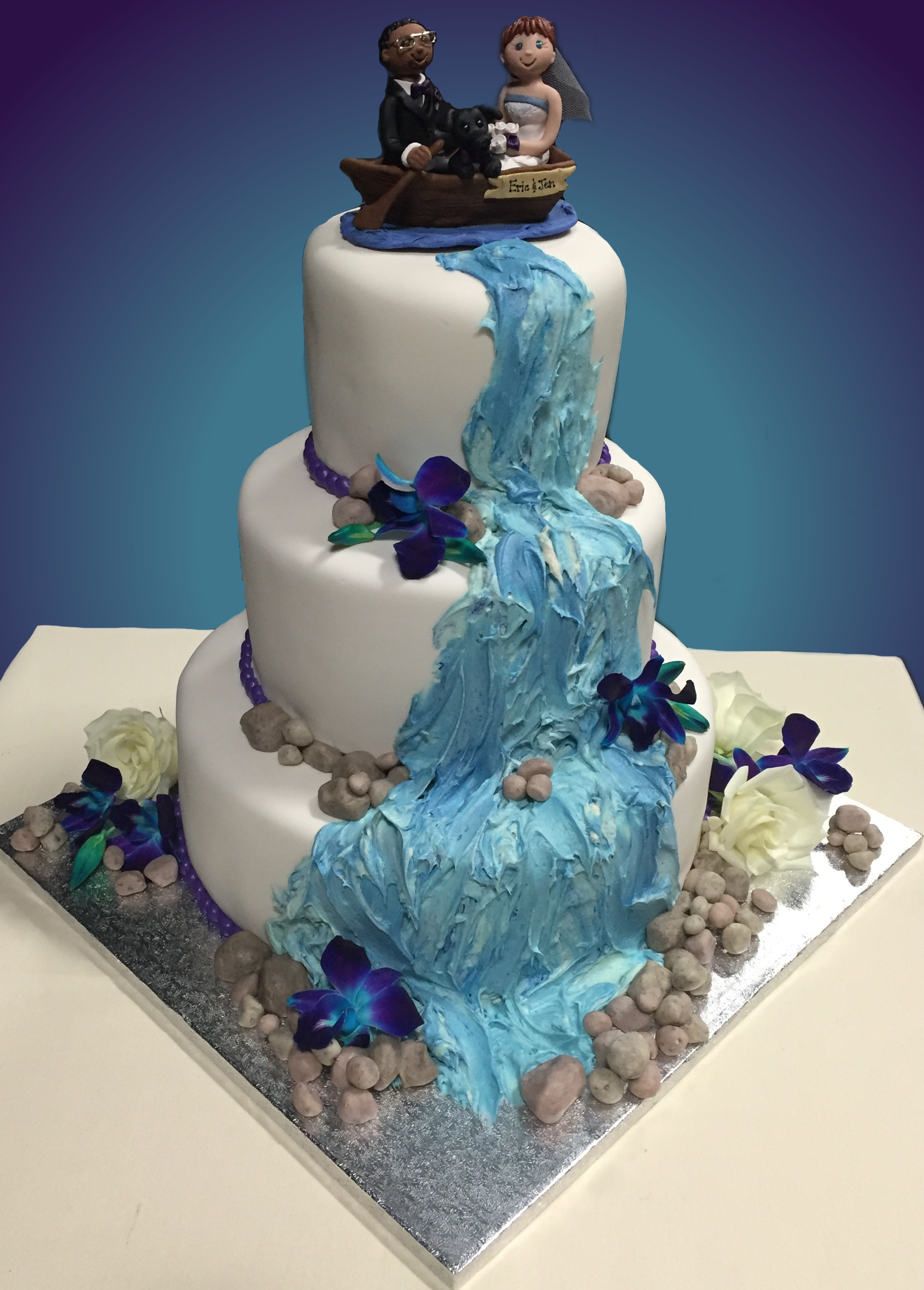 Waterfalls Wedding Cakes
 Waterfall Wedding Cake Emoticakes