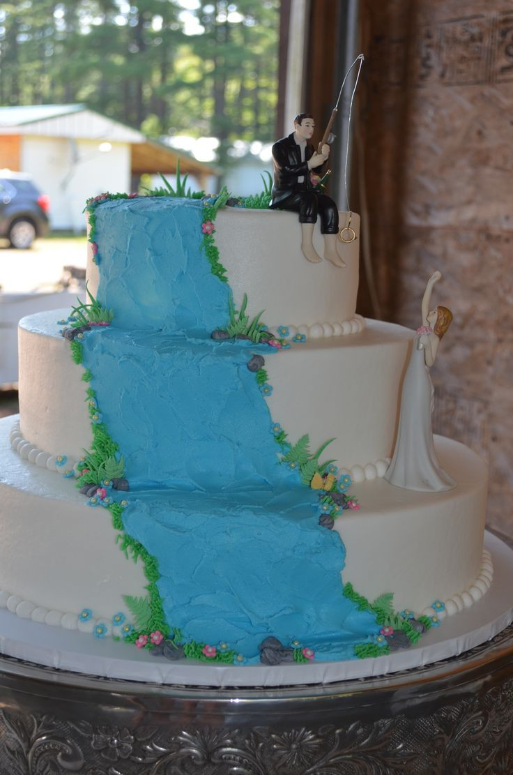 Waterfalls Wedding Cakes
 Waterfall wedding cake My Cakes