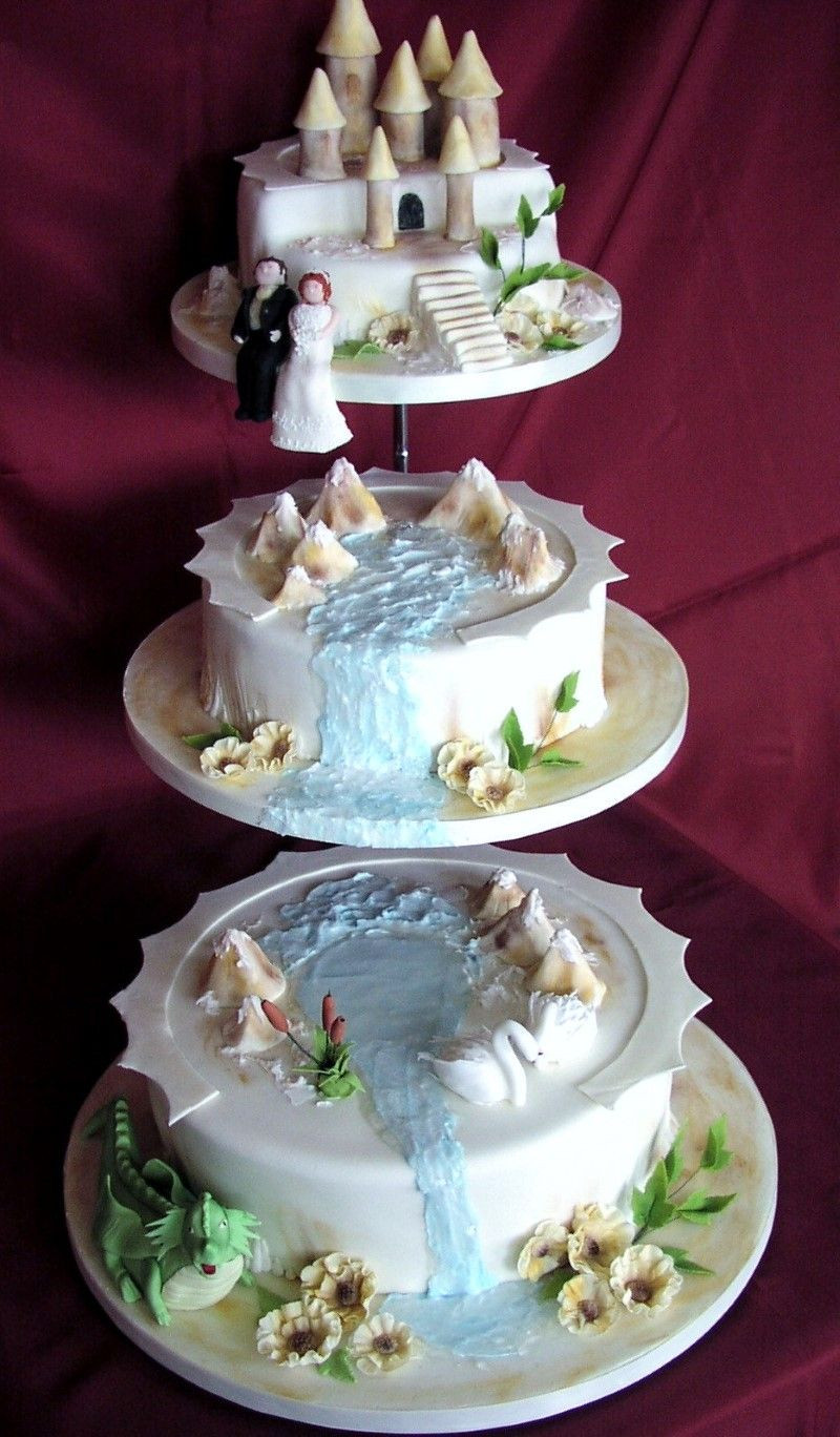 Waterfalls Wedding Cakes
 waterfall cake designs