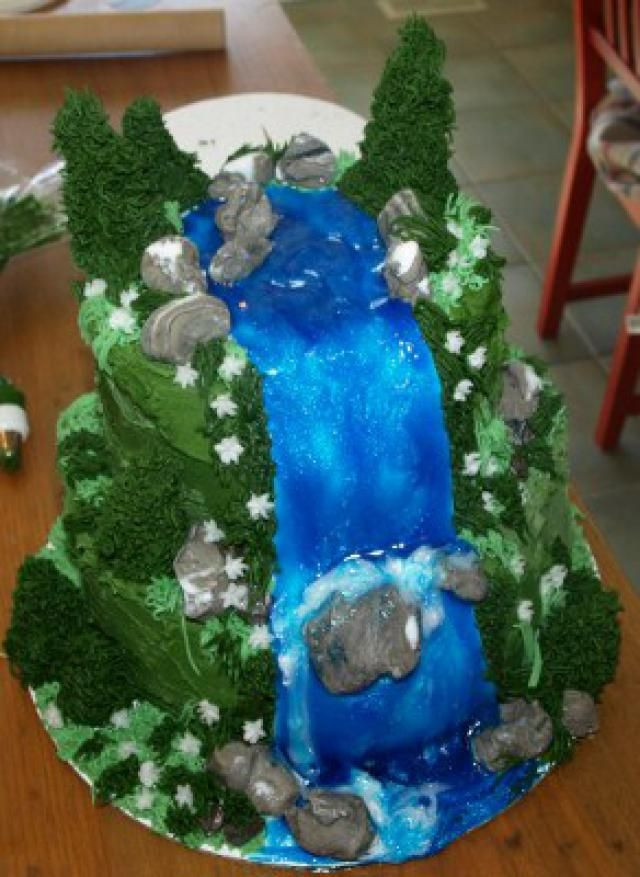 Waterfalls Wedding Cakes
 25 best ideas about Waterfall Cake on Pinterest