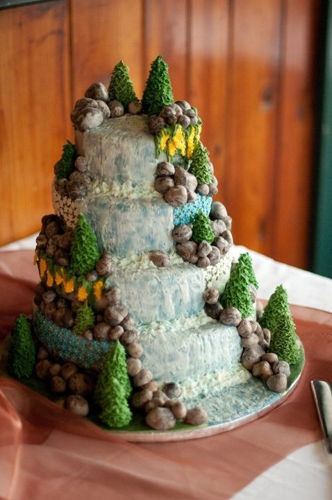 Waterfalls Wedding Cakes
 Best 20 Waterfall wedding ideas on Pinterest