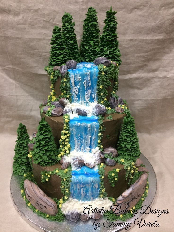 Waterfalls Wedding Cakes
 17 Best ideas about Waterfall Cake on Pinterest