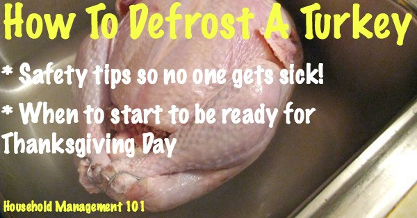 When To Defrost Turkey For Thanksgiving
 How To Defrost Turkey Make Sure You Start Soon Enough