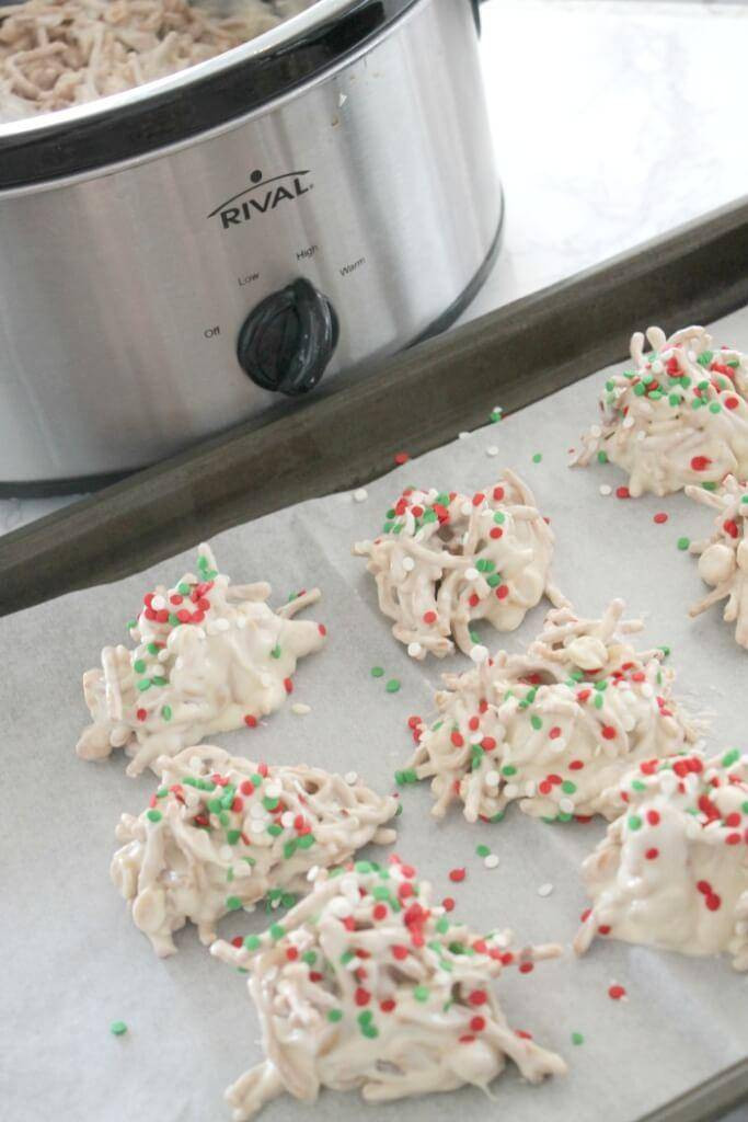 White Chocolate Candy Recipes For Christmas
 White Chocolate Christmas Haystacks Recipe Passion for