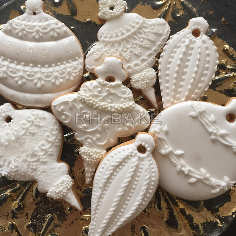 White Christmas Cookies
 White Christmas ornaments