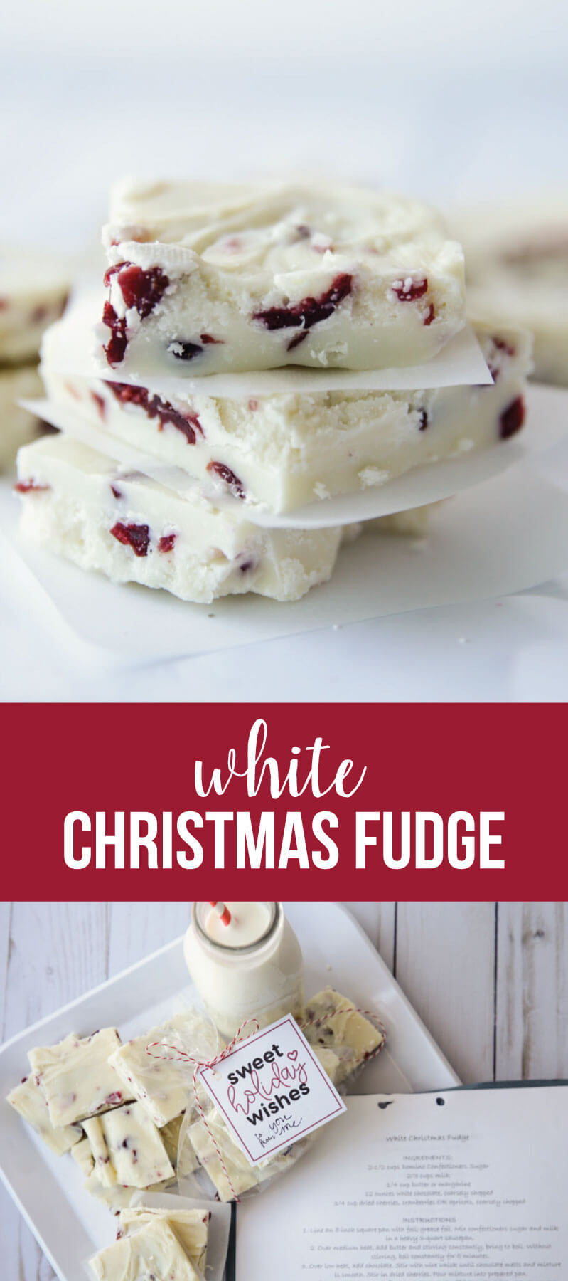 White Christmas Fudge
 White Christmas Fudge