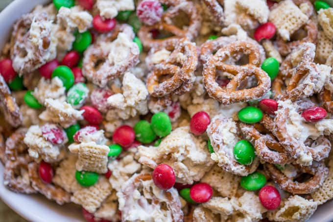 White Trash Christmas Candy
 Christmas White Chocolate Trash Snack Mix Dinner then