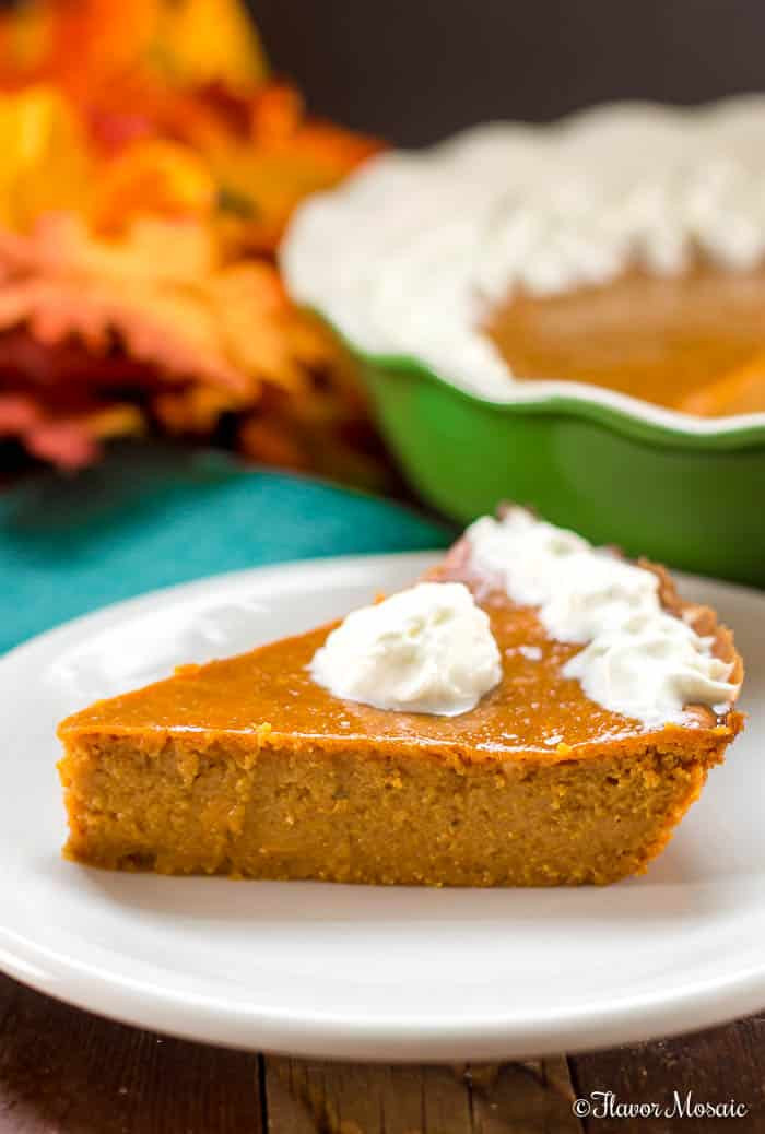 Why Do We Eat Pumpkin Pie On Thanksgiving
 Crustless Pumpkin Pie A Lighter Pumpkin Pie Flavor Mosaic