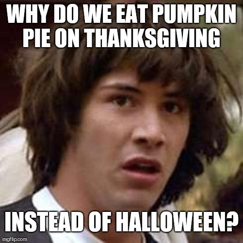 Why Do We Eat Pumpkin Pie On Thanksgiving
 Pumpkins are easier to e by for Halloween you know