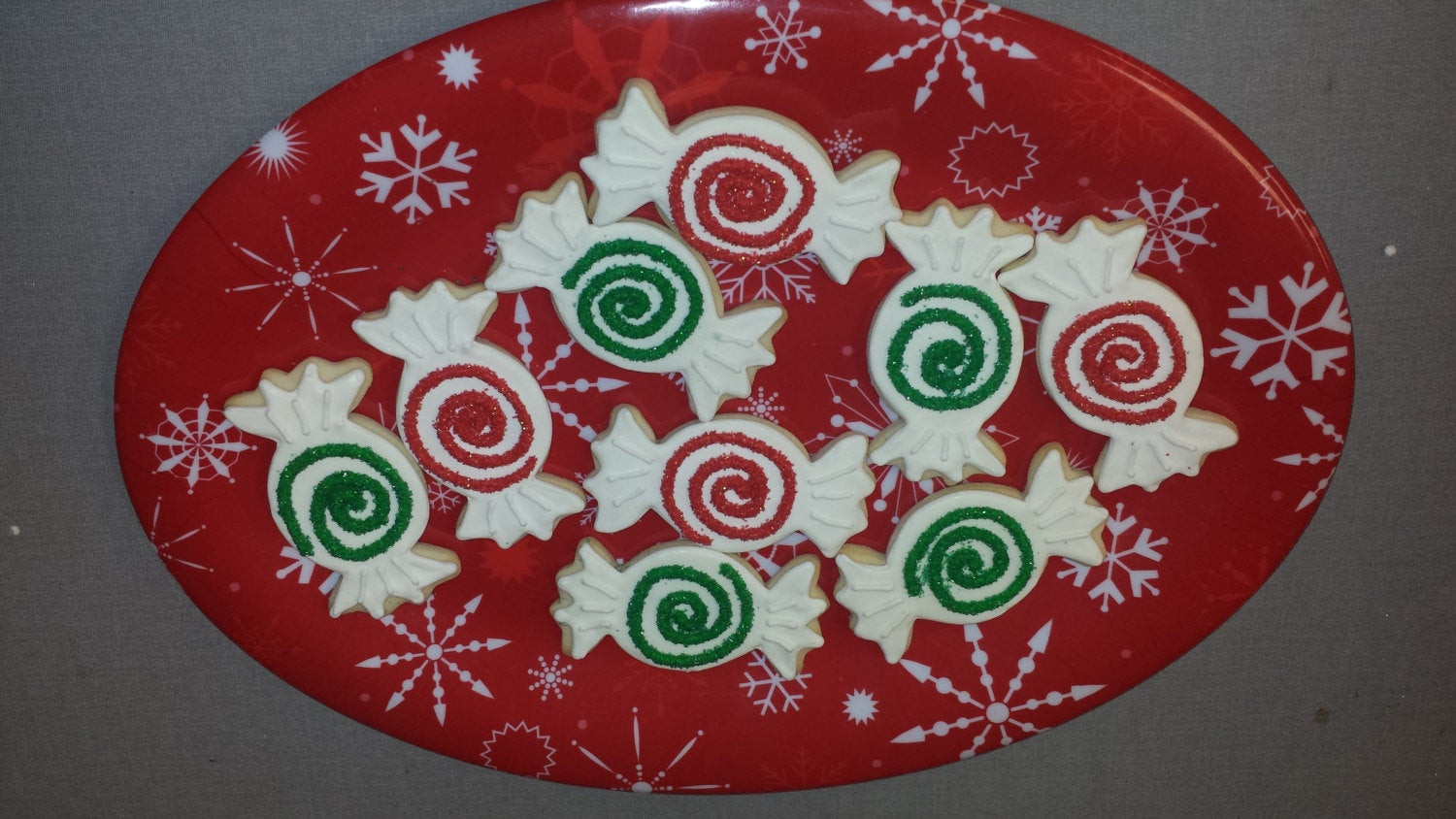 Wrapped Christmas Candy
 12 Christmas Candy Sugar Cookies Christmas Wrapped Candy